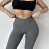 Лосини push-up  V пояс Сірі0